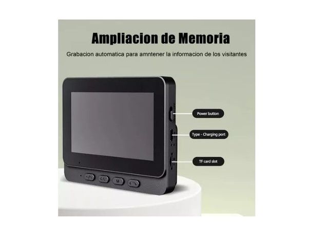 Citofono Timbre Camara Inalambrico Con Pantalla 4.3 Lcd-2