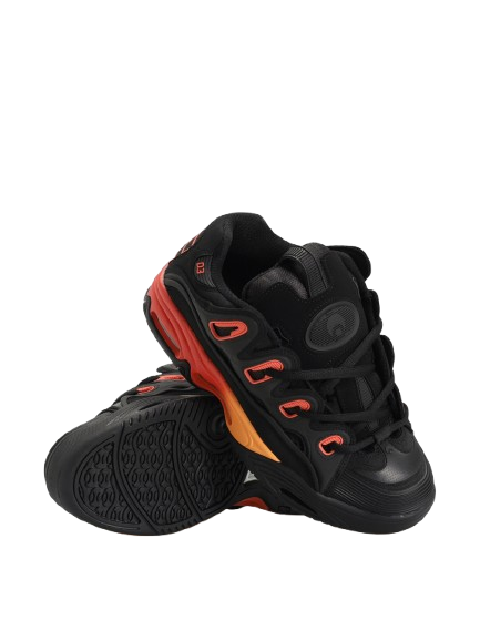 Zapatillas de Skate Osiris D3 2001 – Negro, Naranjo-6