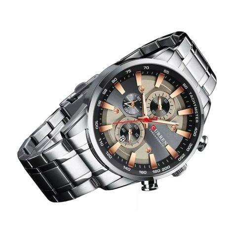 Reloj Curren KREc971912 8351 Cuarzo Plata-1