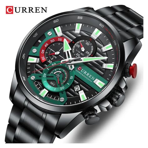 Reloj Curren KRED610107 Cuarzo Negro-1