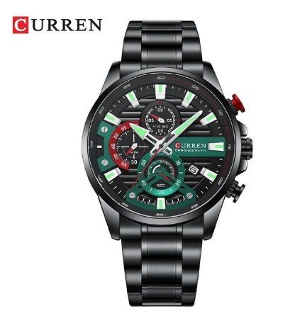 Reloj Curren KRED610107 Cuarzo Negro-3