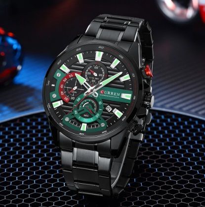 Reloj Curren KRED610107 Cuarzo Negro-5