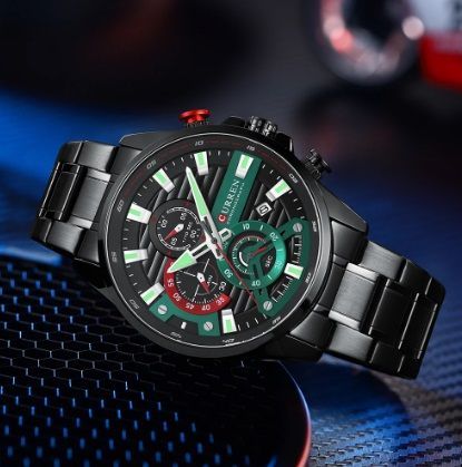 Reloj Curren KRED610107 Cuarzo Negro-6