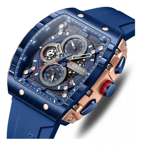 Reloj Curren KRED8203 Cuarzo Azul-4