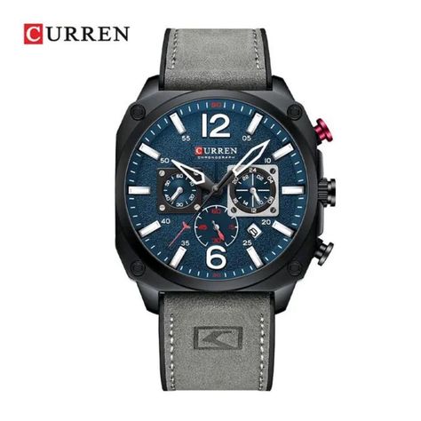 Reloj Curren KREd360103 8398 Cuarzo Gris-0