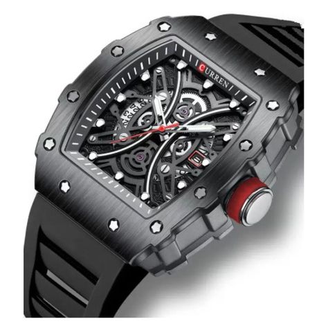 Reloj Curren KREd8004 8438 Cuarzo Negro-0