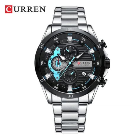 Reloj Curren KREd391901 8402 Cuarzo Plata-0