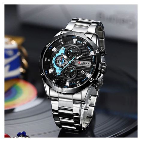 Reloj Curren KREd391901 8402 Cuarzo Plata-3
