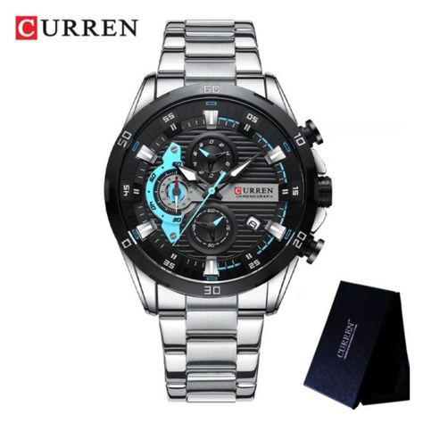 Reloj Curren KREd391901 8402 Cuarzo Plata-4