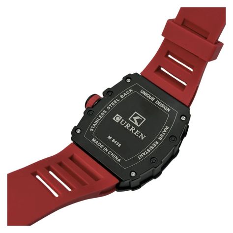 Reloj Curren KRED8003 Cuarzo Rojo-2