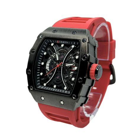 Reloj Curren KRED8003 Cuarzo Rojo-4