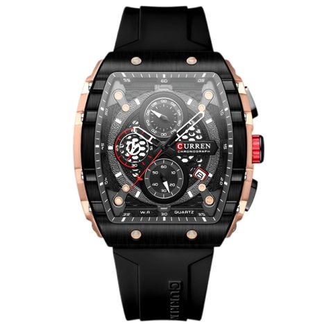 Reloj Curren KRED8201 Cuarzo Negro-0