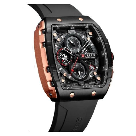 Reloj Curren KRED8201 Cuarzo Negro-2