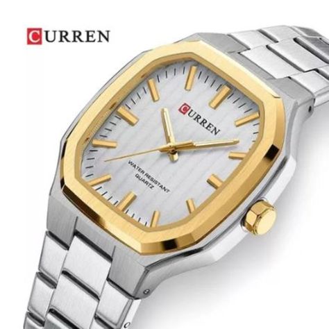 Reloj Curren KREe0504 8458 Cuarzo Plata-1