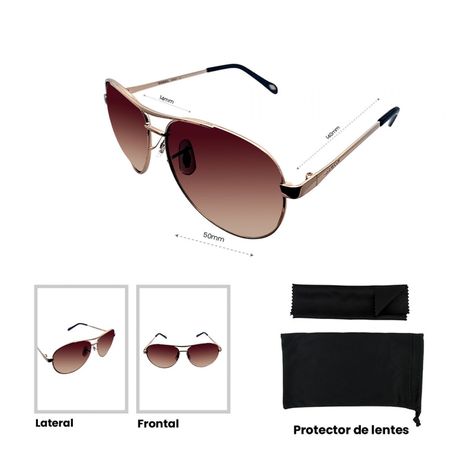 Lentes de Sol Fossil X82587 Outlook Mujer-4