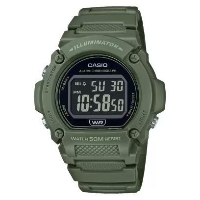 Reloj Casio w219hc-3bvdf verde hombre-0