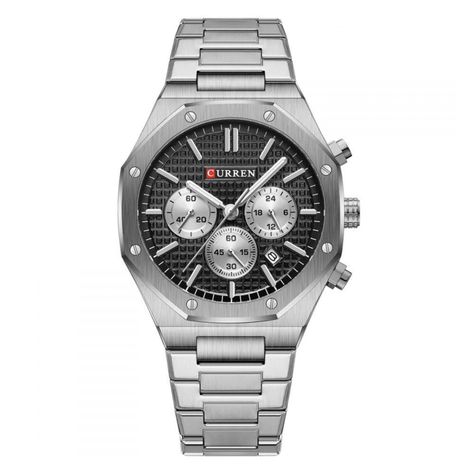 Reloj Curren KRED8401 Cuarzo Plata-0