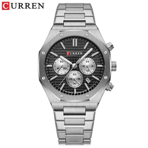 Reloj Curren KRED8401 Cuarzo Plata-2