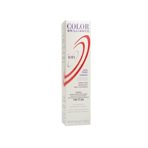 Tinte Permanente En Crema Ion Rubio rojizo intenso mediano 7IR-0