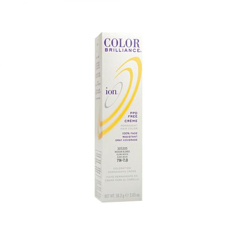 Tinte Permanente En Crema Ion Rubio medio 7N-0