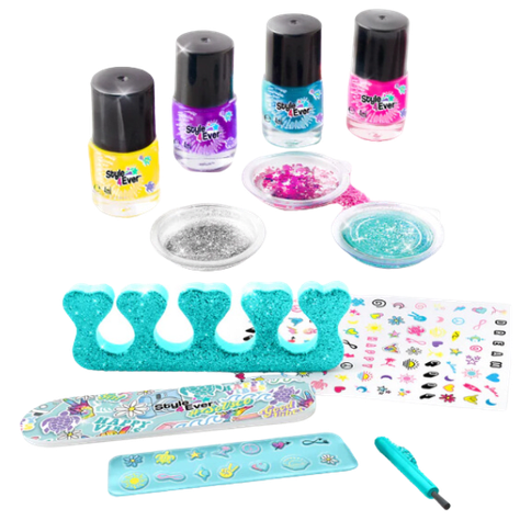 Style4Ever Set de Uñas Kit Glitter Nail Art -1