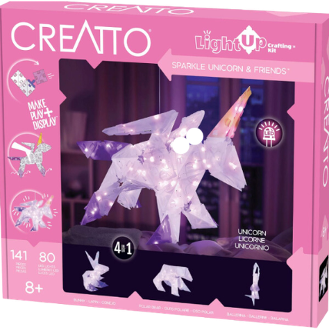 Unicorn 3D Creations 141 Piezas 80 Led 4 en 1-0