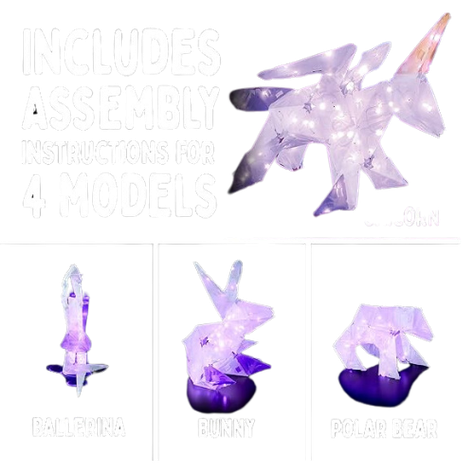 Unicorn 3D Creations 141 Piezas 80 Led 4 en 1-1