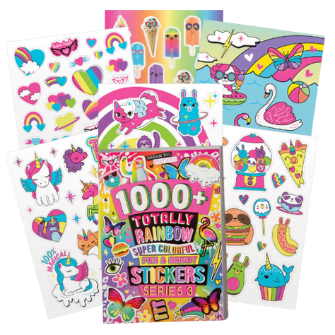 Libro 1000+ Stickers Totally Rainbow-1