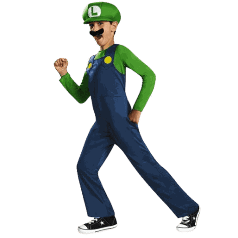 Super Mario Disfraz Classic Luigi Talla S/P(4-6) Años-0