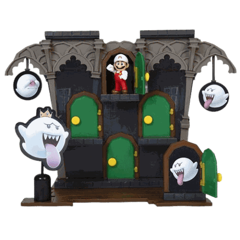 Super Mario Nintendo Playset Mansión Boo Deluxe 9 Piezas-0