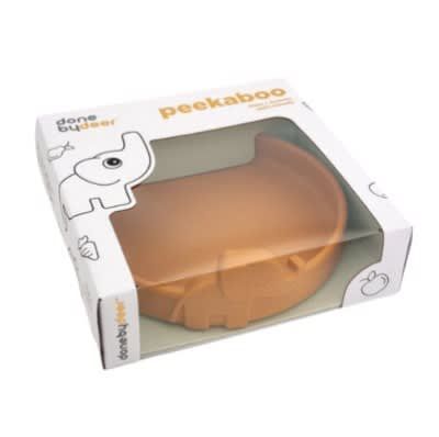 Plato Silicona Peekaboo Elphee Mostaza-1