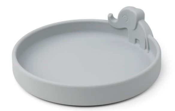 Plato Silicona Peekaboo Elphee Gris-0