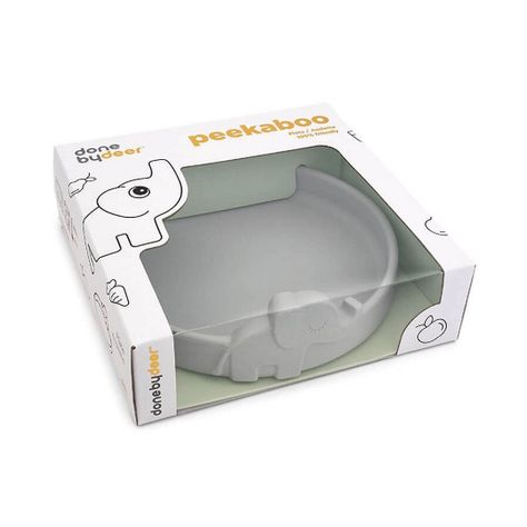 Plato Silicona Peekaboo Elphee Gris-1
