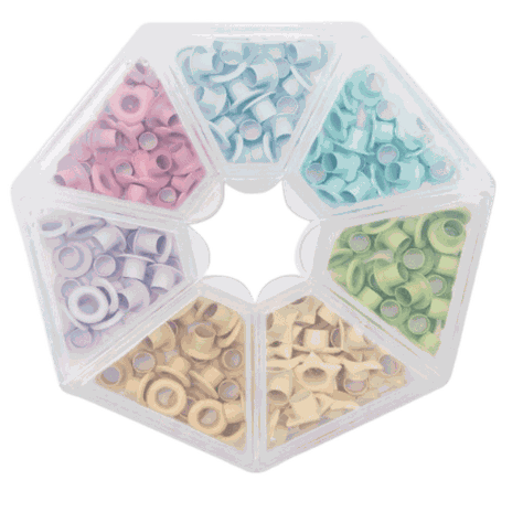 Ojales Con Estuche de Almacenamiento Pastel 141 Piezas-1