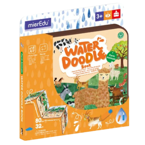  Libro para Pintar C/Agua Animales de la Granja-0