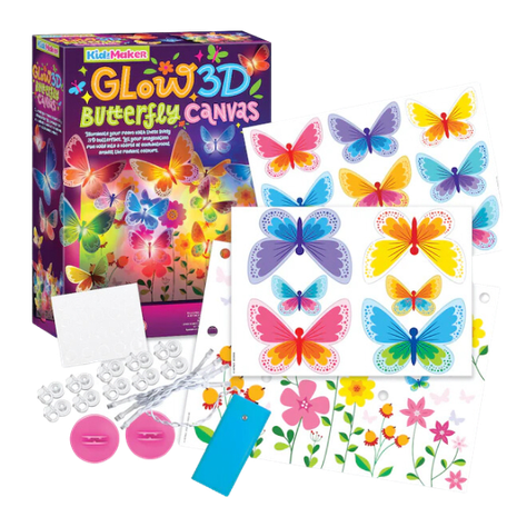 KidzMaker Mariposas Fosforescentes 3D-1
