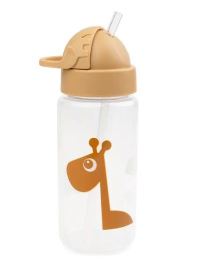 Botella de Agua Con Bombilla Raffi Mostaza 350ml-0