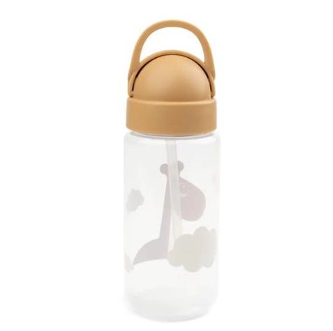 Botella de Agua Con Bombilla Raffi Mostaza 350ml-1