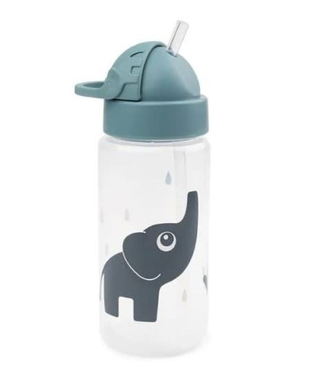 Botella de Agua Con Bombilla Elphee Blue 350ml-0