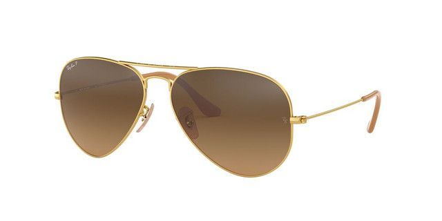 Lentes De Sol Ray-Ban RB3025 Aviator Large Metal Café Unisex-1
