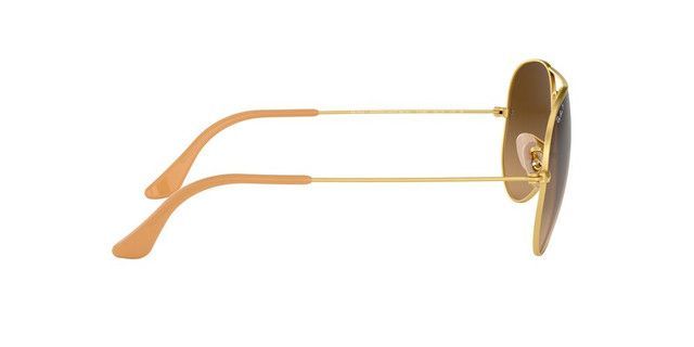 Lentes De Sol Ray-Ban RB3025 Aviator Large Metal Café Unisex-3