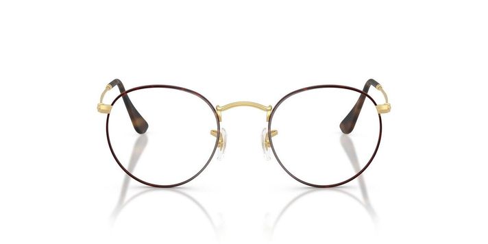 Anteojos Ópticos Ray-Ban RX3447V Round Metal Havana Unisex-0