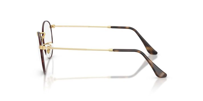 Anteojos Ópticos Ray-Ban RX3447V Round Metal Havana Unisex-2