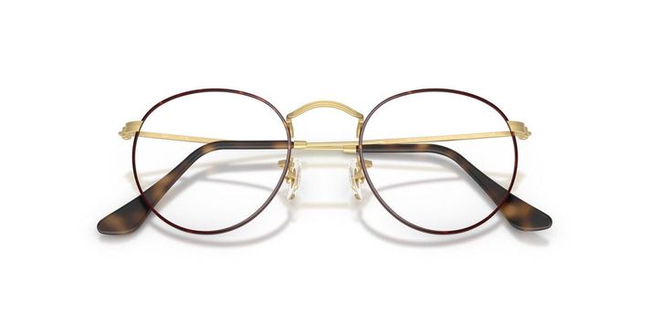 Anteojos Ópticos Ray-Ban RX3447V Round Metal Havana Unisex-4