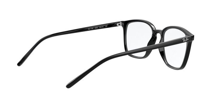 Lentes Ópticos Ray-Ban RX7185 Negro Unisex-8