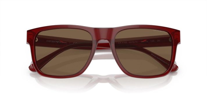 Lentes De Sol Emporio Armani 0EA4163  Burdeo Hombre-4