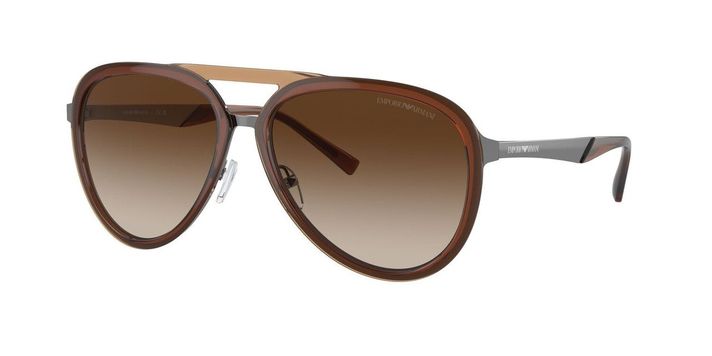 Lentes De Sol Emporio Armani 0EA2145  Café Hombre-1