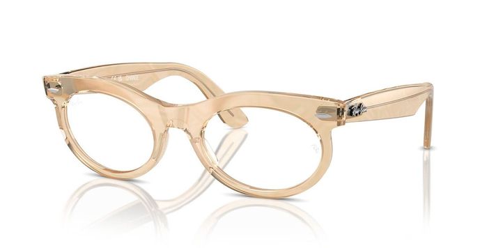 Anteojos Ópticos Ray-Ban RX2242V Wayfarer Oval Café Unisex-1