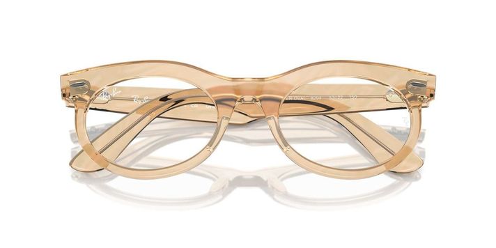 Anteojos Ópticos Ray-Ban RX2242V Wayfarer Oval Café Unisex-4