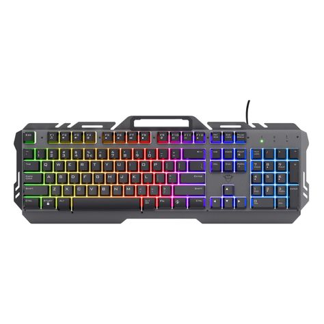 Teclado Metálico Gamer LED Arco Iris Gxt 853 Esca - PS-0